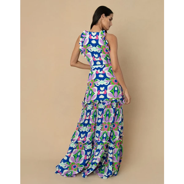 Tatiana Crepe Maxi Dress  Seventies Pink - Image 6
