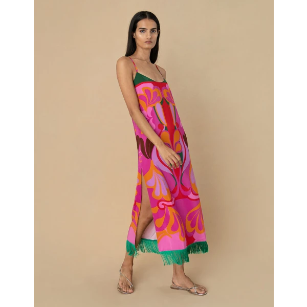 Thalai Crepe Midi Dress  Seventies - Image 5