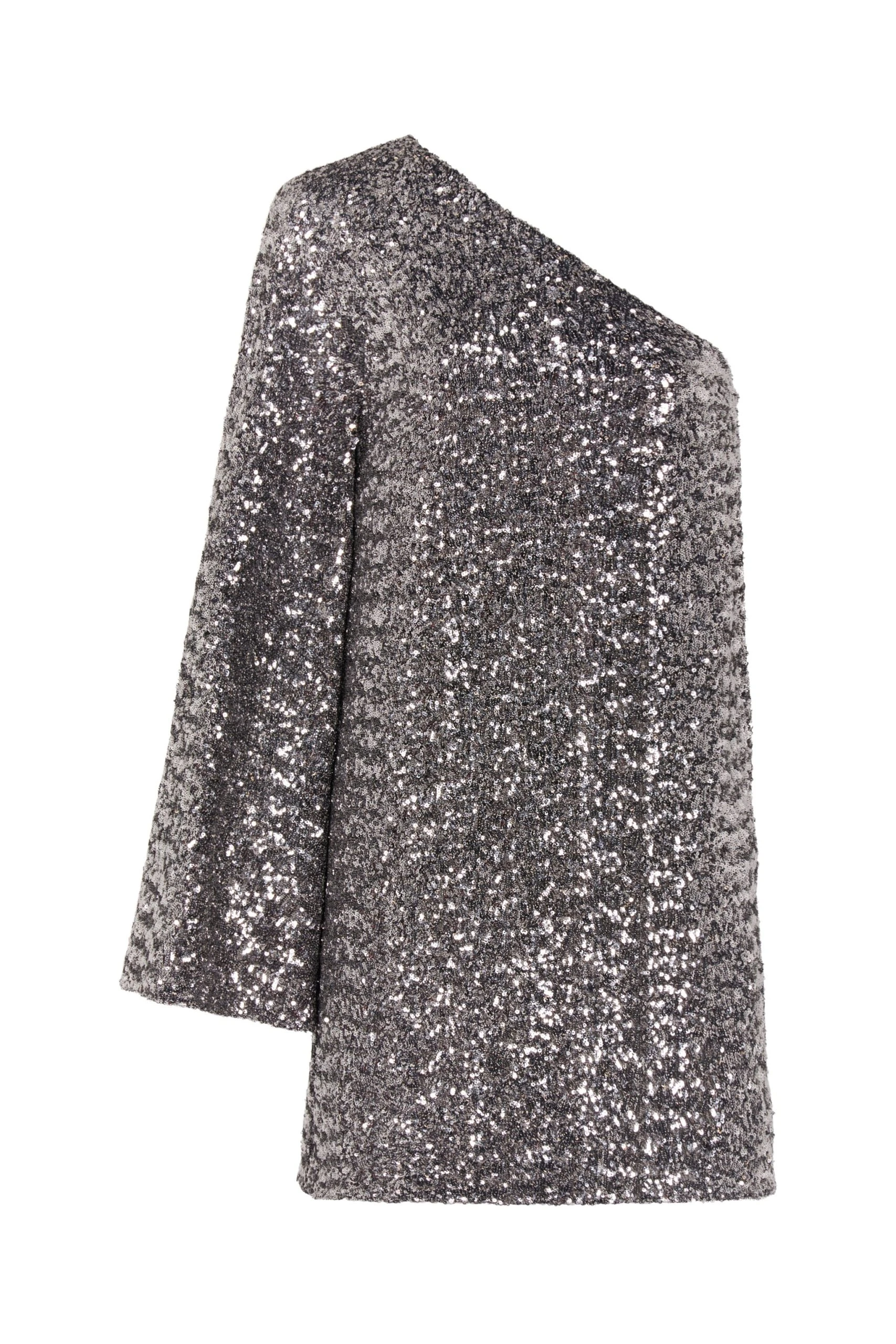 Borgo de Nor Vida Sequin One Shoulder Mini Dress Borgo de Nor