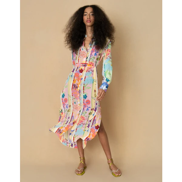 Whitley Crepe Midi Dress  Jardin Mix - Image 4