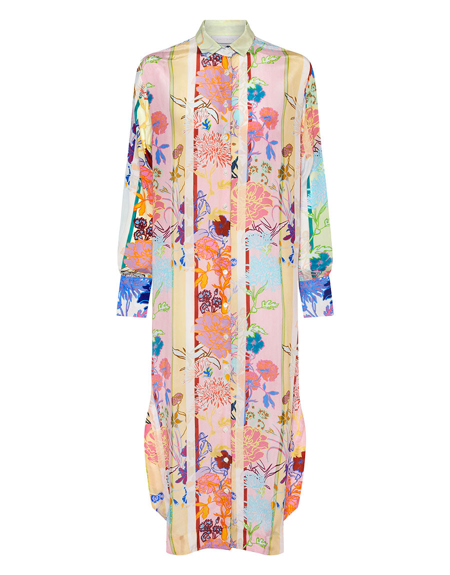 Borgo de Nor Whitley Crepe Midi Dress  Jardin Mix