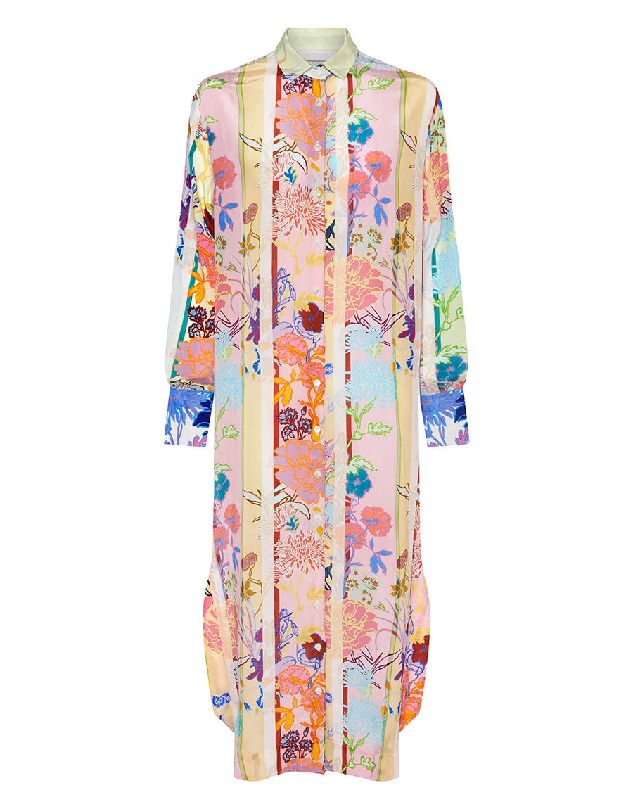 Borgo de Nor Whitley Crepe Midi Dress Jardin Mix Borgo de Nor