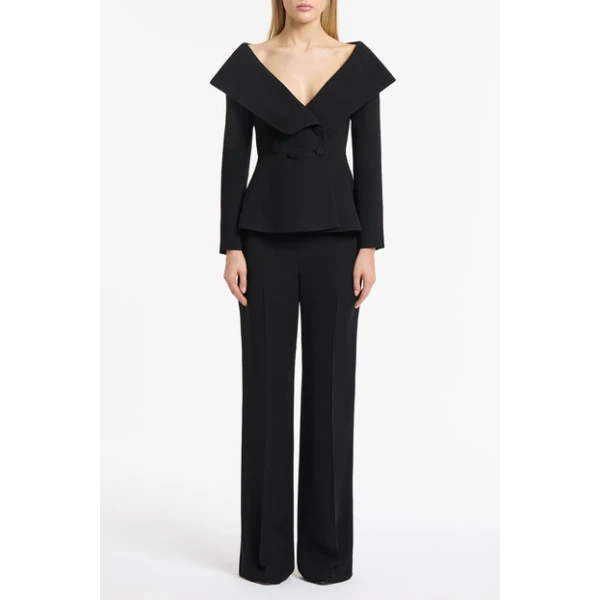 Black Crepe Manarola Blazer - Image 2