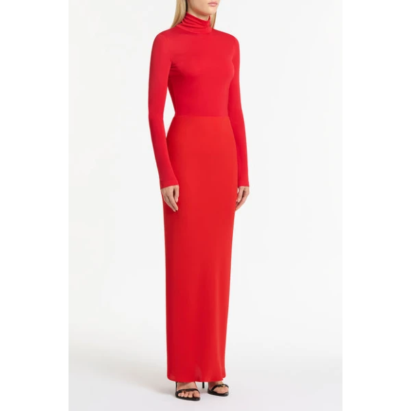 Red Matte Jersey Skivvy - Image 4