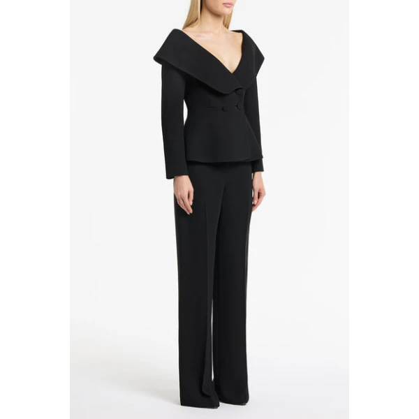Black Crepe Manarola Blazer - Image 4