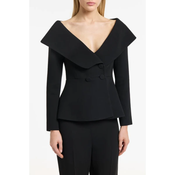 Black Crepe Manarola Blazer - Image 5