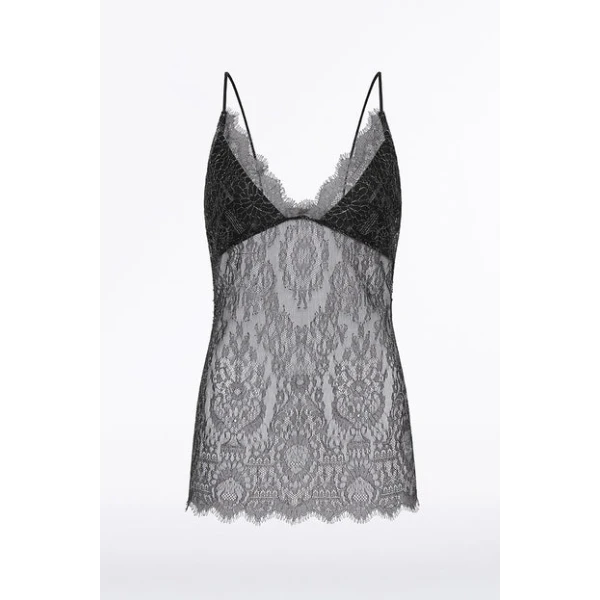 Black Chantilly Lace Cami - Image 5