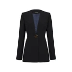 Black Crepe C Blazer