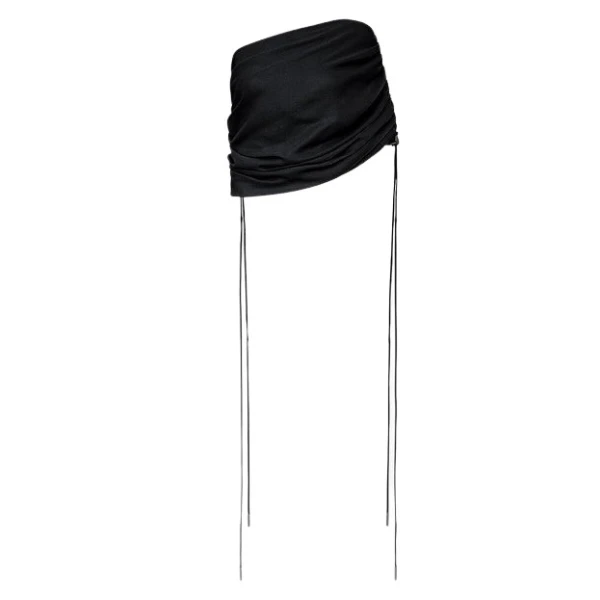 Black Crepe Coulisse Shrug