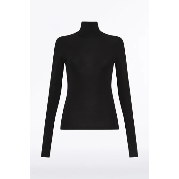 Black Fino Wool Jersey - Image 5