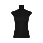 Black Matte Jersey Extended Polo