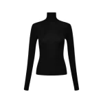 Black Matte Jersey Skivvy
