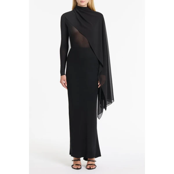 Black Ombra Mesh Bodysuit - Image 4