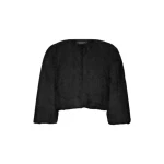 Black Piuma Fur Bolero