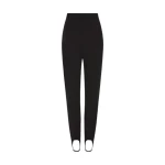Black Tech Stretch Stirrup Pant