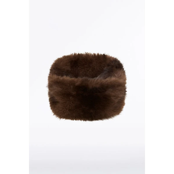 Chestnut Faux Fur Manicotto - Image 5