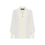 Ivory Georgette La Banda Shirt