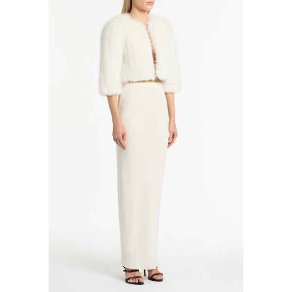 Ivory Piuma Fur Bolero - Image 4