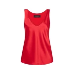 Red Satin Scoop Cami