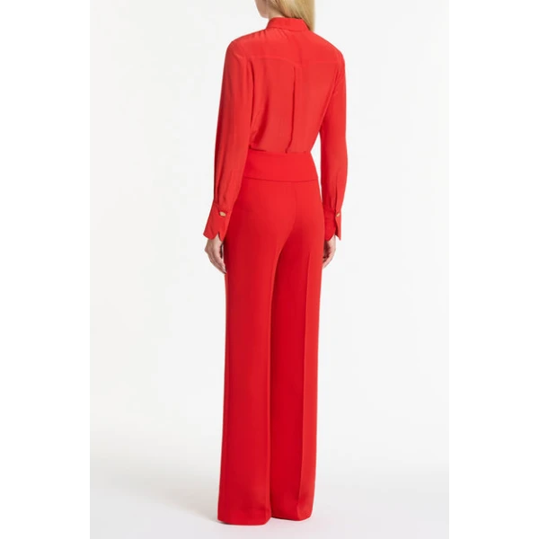 Red Silk Classic Shirt - Image 3