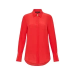 Red Silk Classic Shirt
