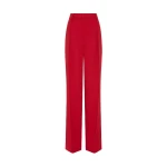 Scarlet Crepe Classic Pleat Pant