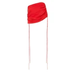 Scarlet Crepe Coulisse Shrug