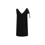 Black Off The Shoulder Bow Dress