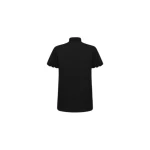 Rose Embroidered Black Silk Shirt