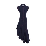 Demi Denim Asymmetric Dress - Indigo