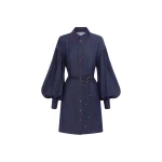 Juliana Shirt Denim Mini Dress- Indigo