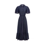 Roberta Denim Midi Dress - Indigo