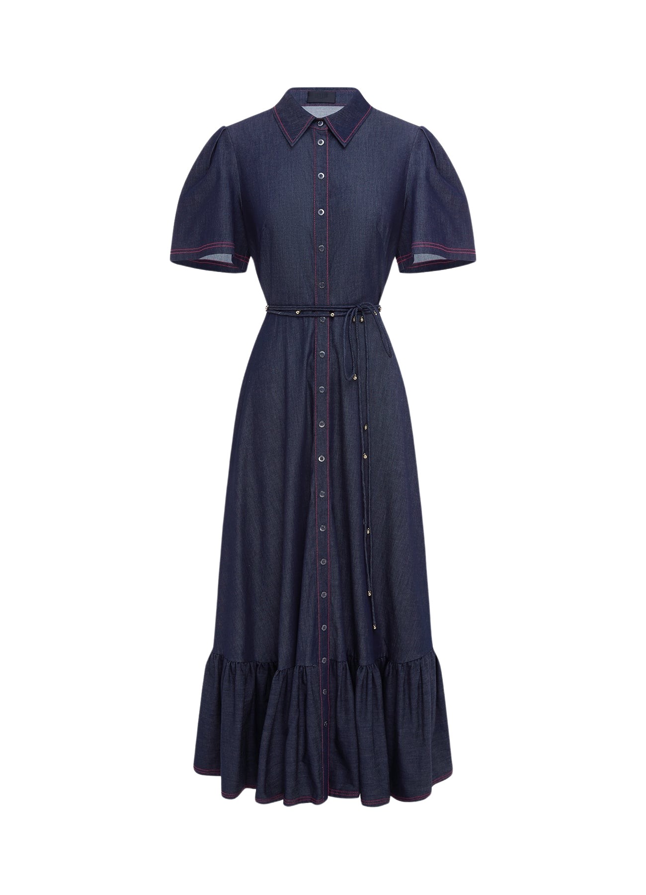 Leo Lin Roberta Denim Midi Dress – Indigo