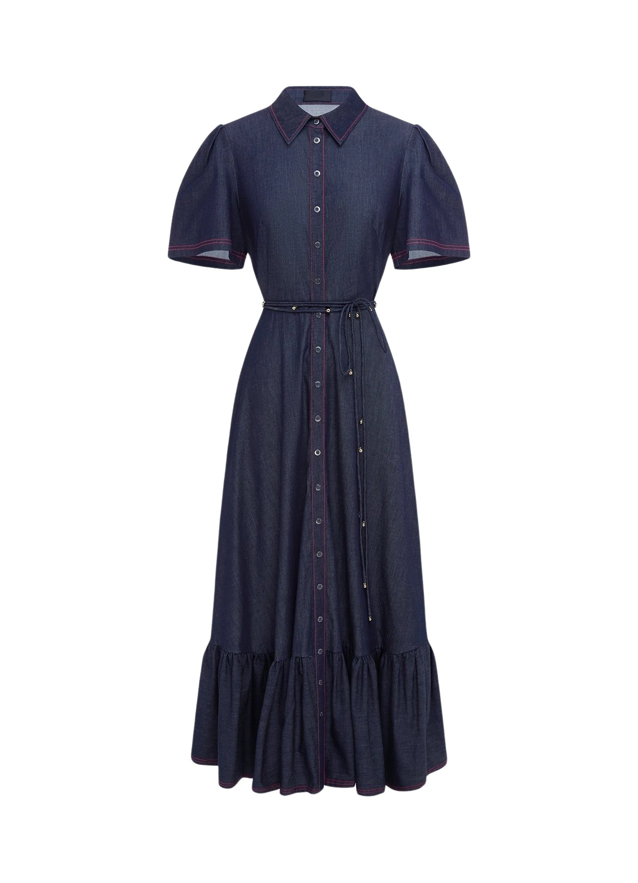 Leo-Lin-Roberta-Denim-Midi-Dress-Indigo-614939_nobg Roberta Denim Midi Dress - Indigo - Image 1