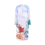 Zina Cocoon Coat - Jardin Print