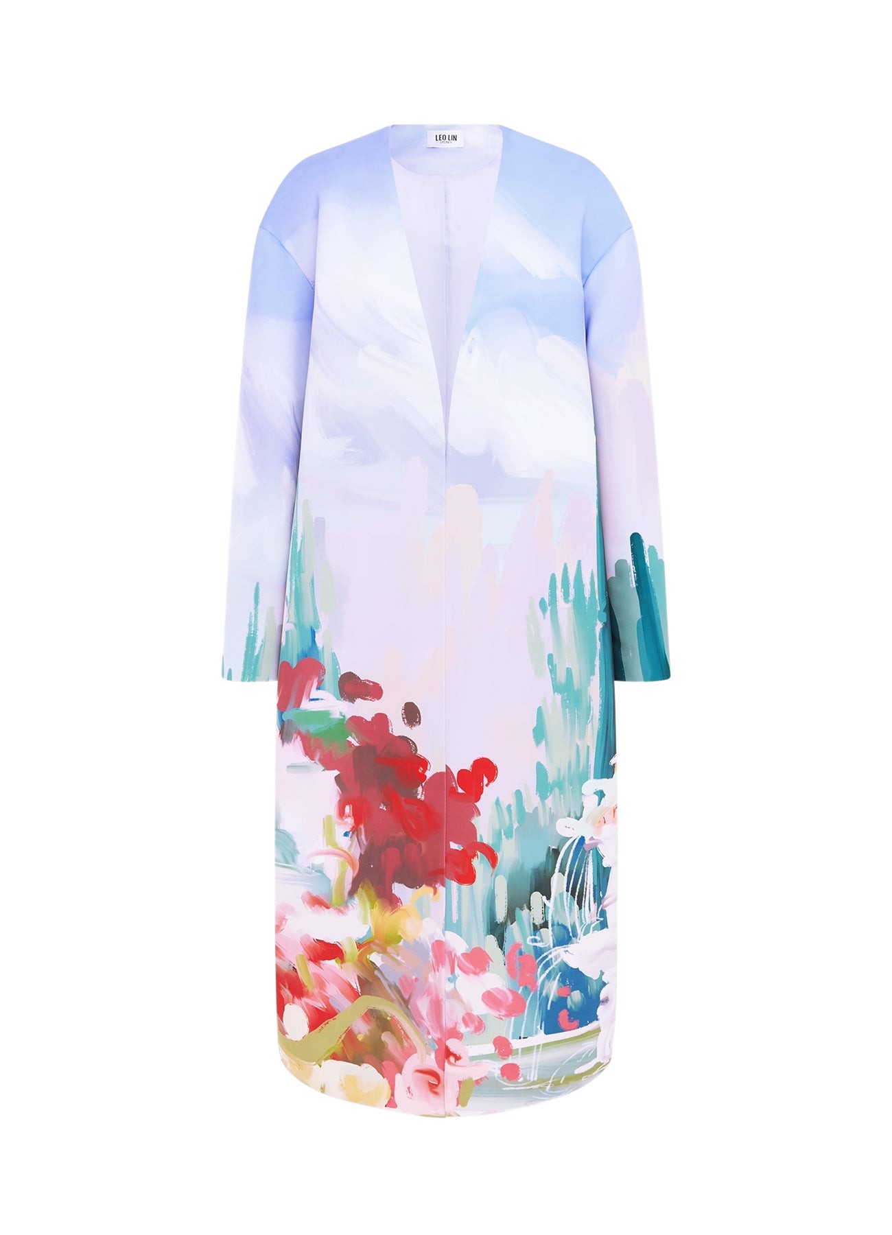 Leo Lin Zina Cocoon Coat – Jardin Print