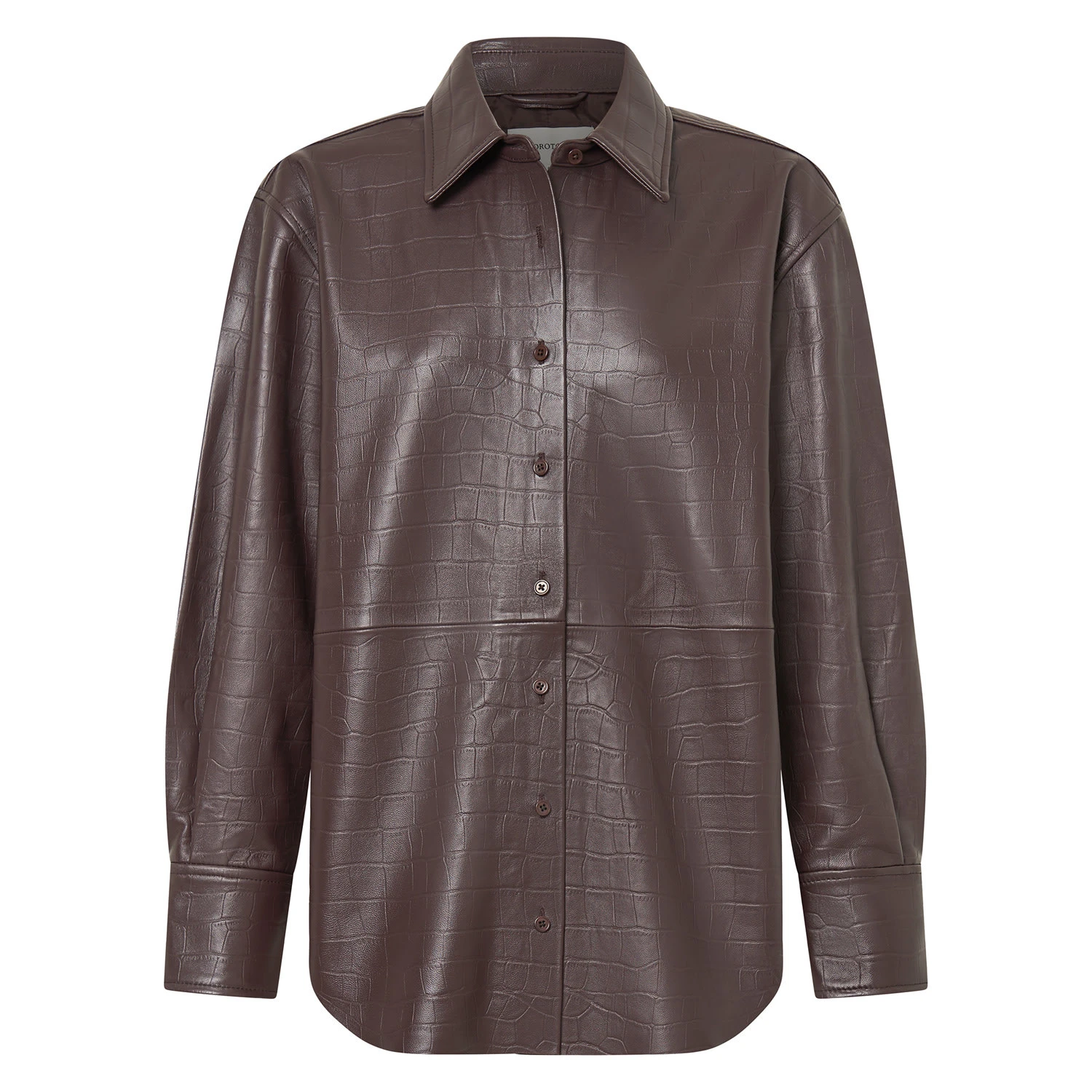 Oroton-Embossed-Croc-Long-Sleeve-Overshirt Oroton Clothing