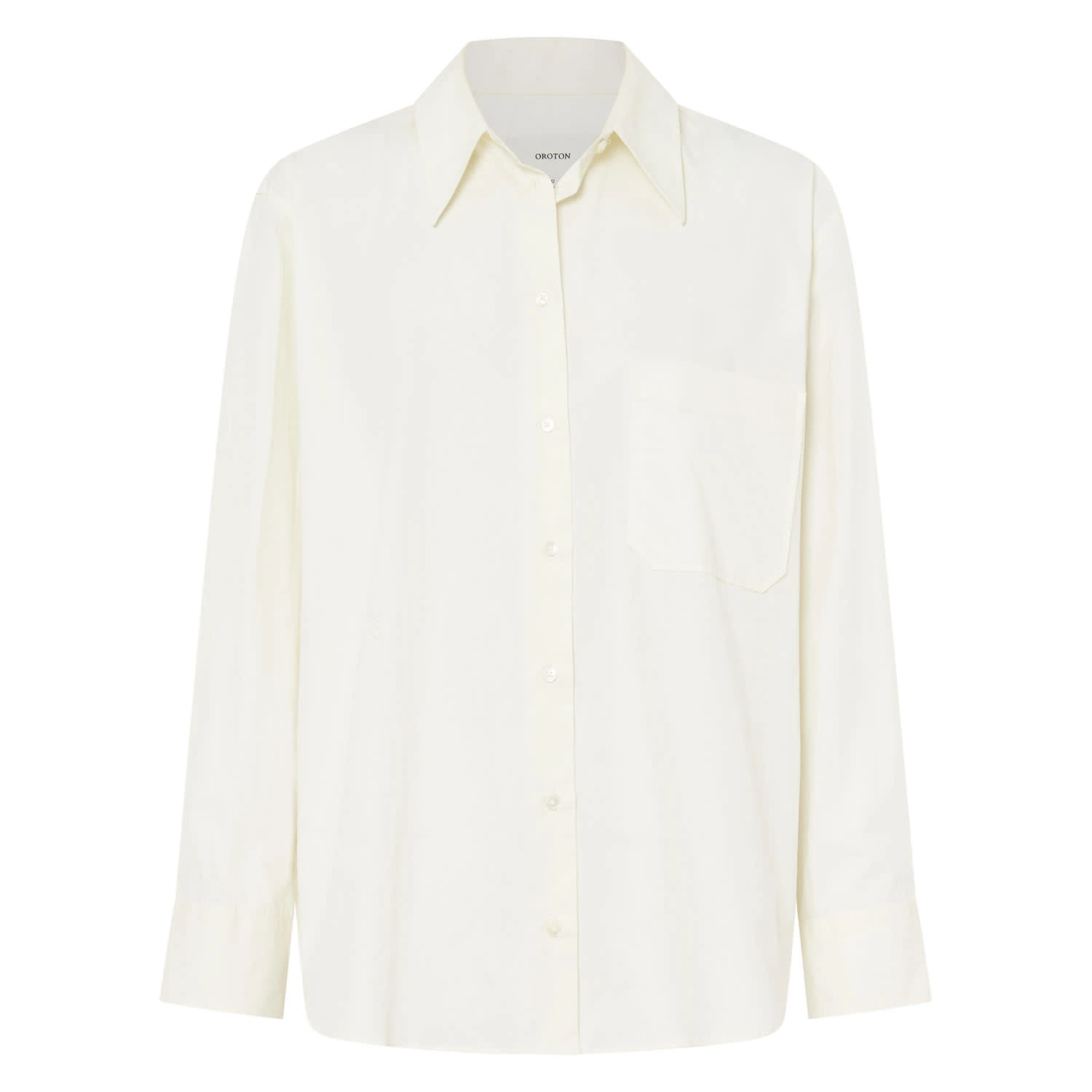 Oroton-Poplin-Long-Sleeve-Shirt Oroton Clothing