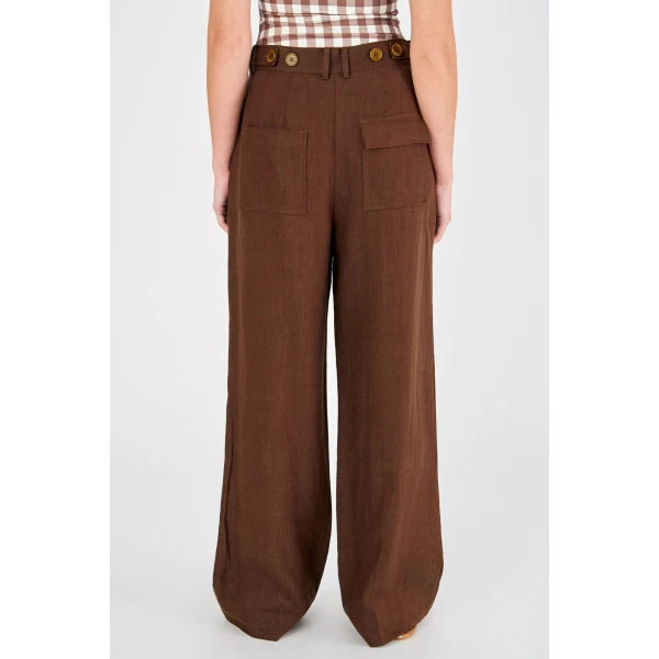 Tab Detail Pleat Pant