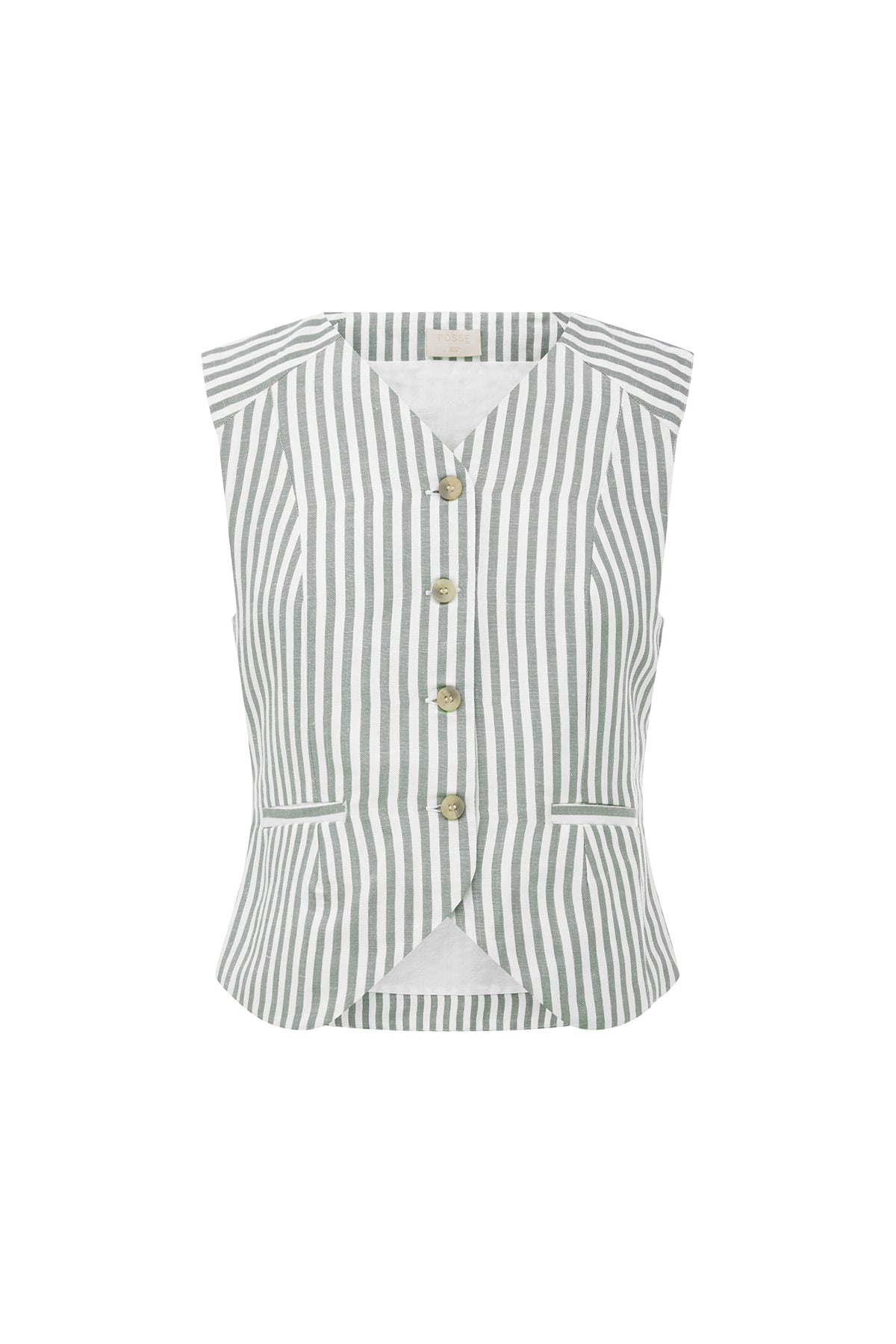 Posse The label Diana Vest – Seagrass Stripe