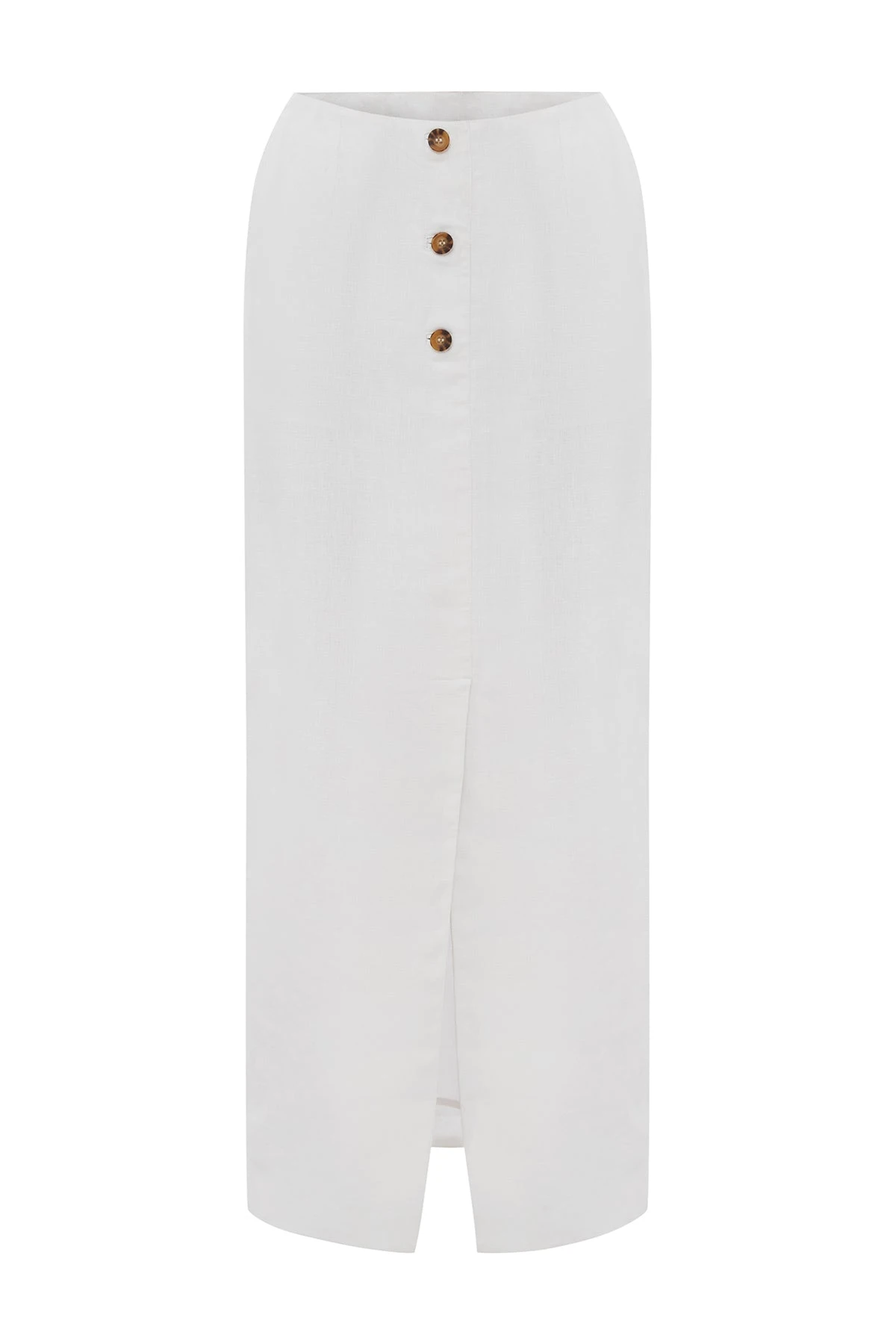 Posse-The-label-Gigi-Column-Skirt-Ivory Posse The label Clothing