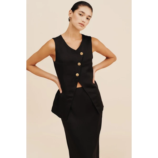 Gigi Pencil Skirt - Black - Image 8
