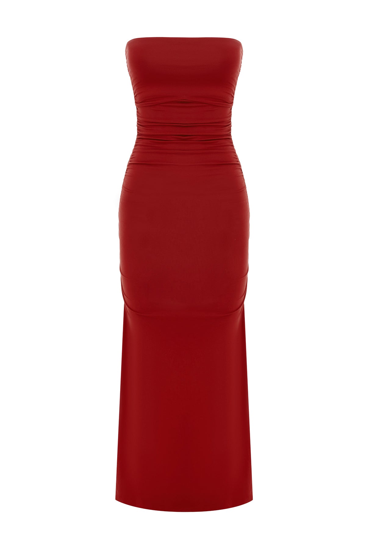 Posse The label Isabela Strapless Dress – Crimson