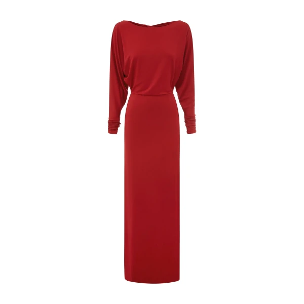 Sienna L/S Dress - Crimson - Image 8