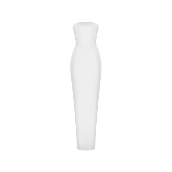 Rasario Crepe Corset Maxi Dress