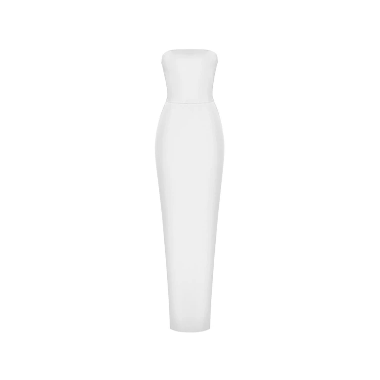 Rasario Crepe Corset Maxi Dress