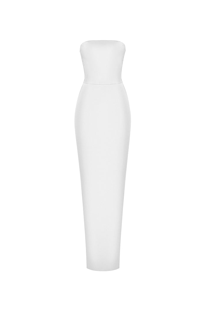 Rasario Crepe Corset Maxi Dress