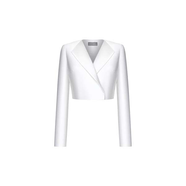 Rasario Cropped Satin Jacket