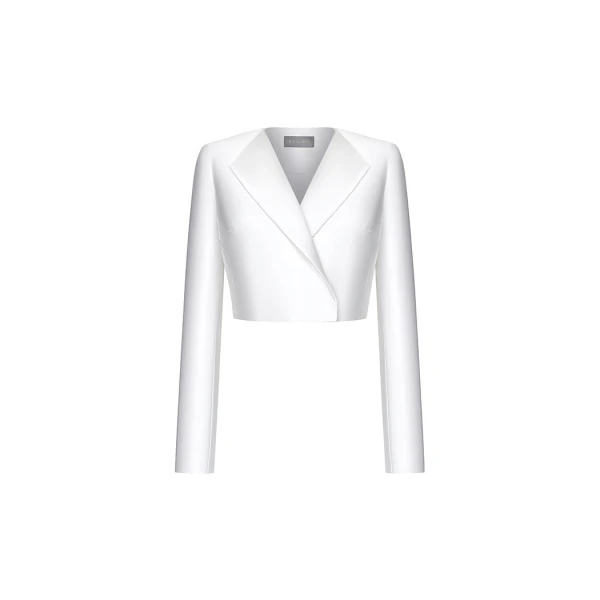 Rasario Cropped Satin Jacket