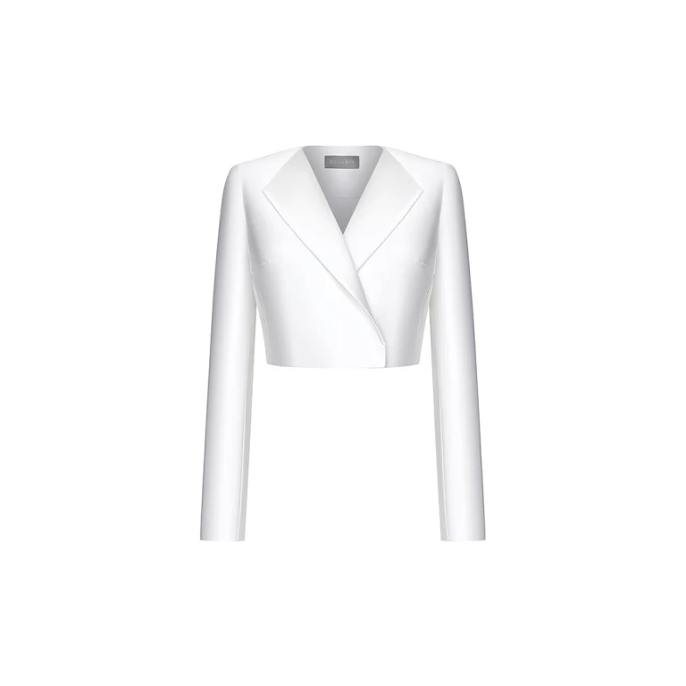 Rasario Cropped Satin Jacket